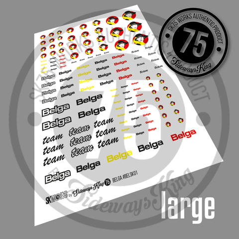 BELGA Waterslide Decal Sheet