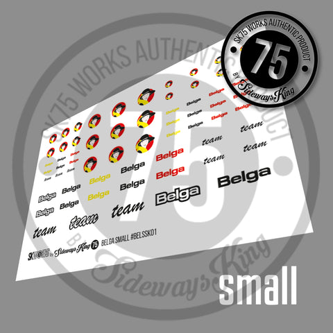 BELGA Waterslide Decal Sheet