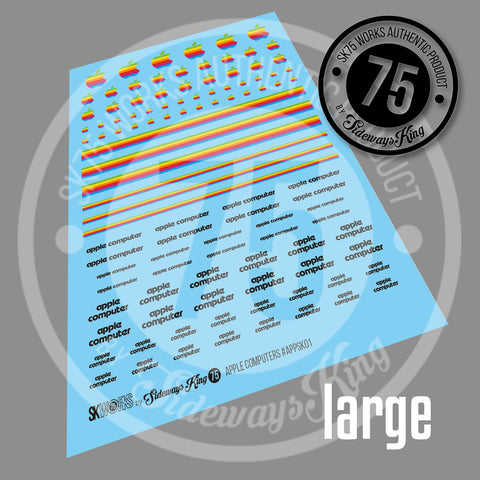 APPLE COMPUTERS Waterslide Decal Sheet