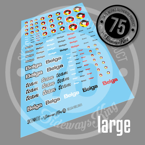 BELGA Waterslide Decal Sheet