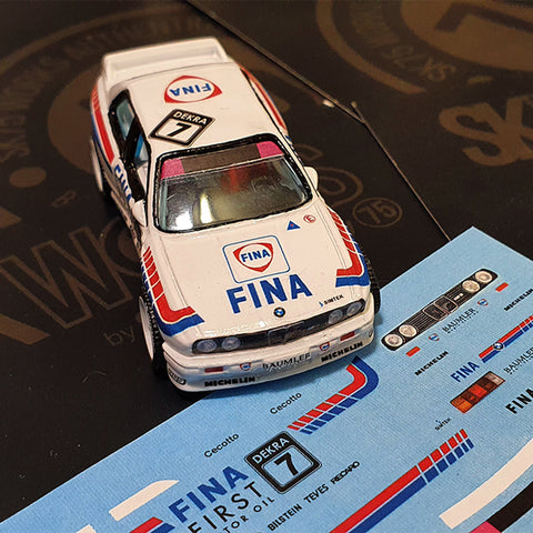 BMW E30 M3 'FINA' DTM Waterslide Decal Sheet