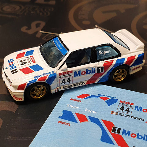 BMW E30 M3 'MOBIL 1' BTCC Waterslide Decal Sheet