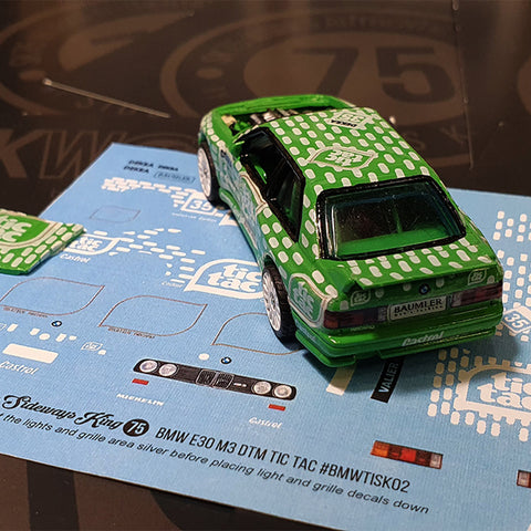 BMW E30 M3 'TIC TAC' DTM Waterslide Decal Sheet