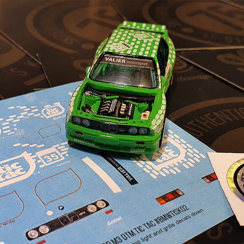 BMW E30 M3 'TIC TAC' DTM Waterslide Decal Sheet