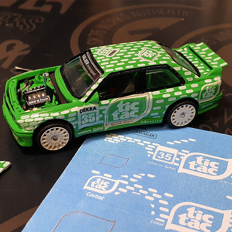 BMW E30 M3 'TIC TAC' DTM Waterslide Decal Sheet