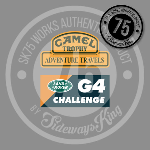 CAMEL G4 CHALLENGE Waterslide Decal Sheet