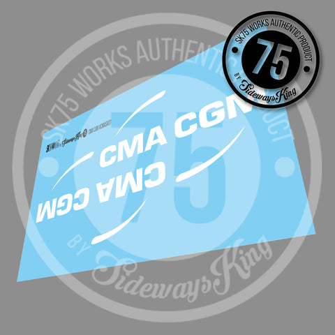 CMA CGM Waterslide Decals for Containers