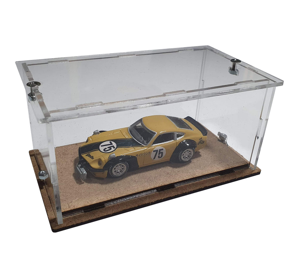 Single matchbox car display case top