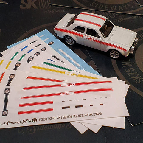 Ford Escort MK1 Mexico Waterslide Decal Sheet
