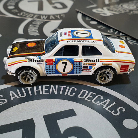Ford Escort MK1 RS1600 Safari Rally 1/64 Waterslide Decal Sheet