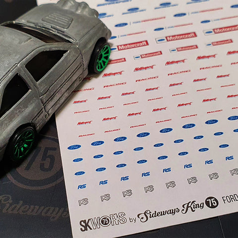 FORD MOTORSPORT Waterslide Decal Sheet