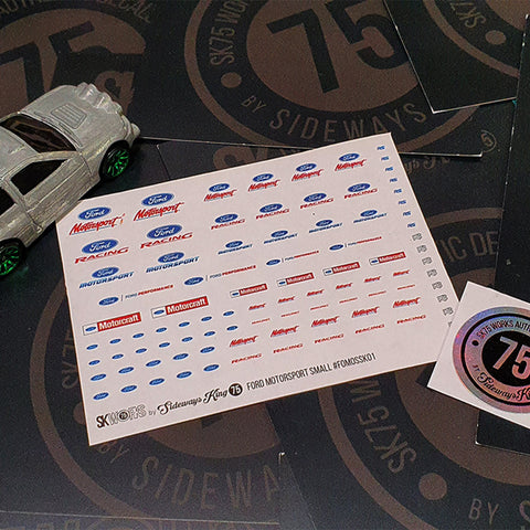 FORD MOTORSPORT Waterslide Decal Sheet