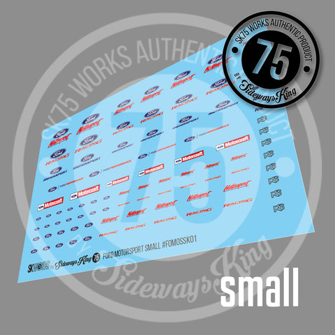 FORD MOTORSPORT Waterslide Decal Sheet
