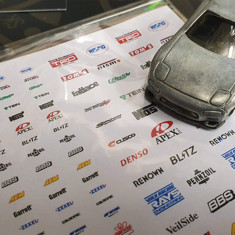 JDM BRANDS MIX Waterslide Decal Sheet