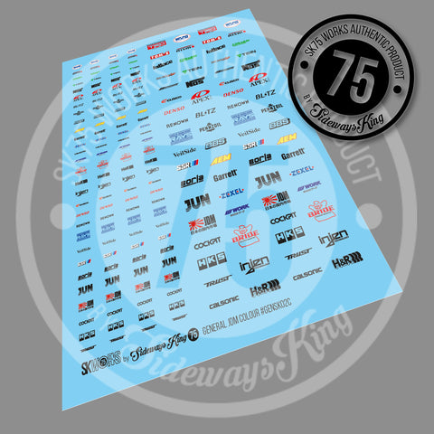 JDM BRANDS MIX Waterslide Decal Sheet