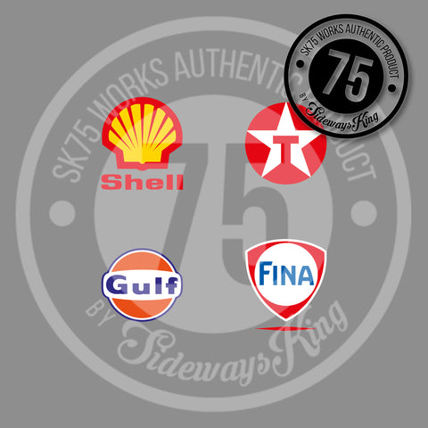 PETROLEUM / OIL BRANDS MIX Waterslide Decal Sheet