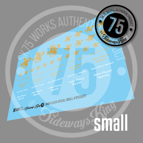 John Player Special Waterslide Decal Sheet