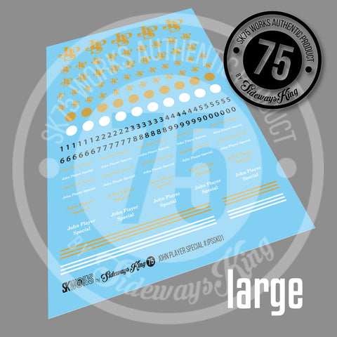 John Player Special Waterslide Decal Sheet