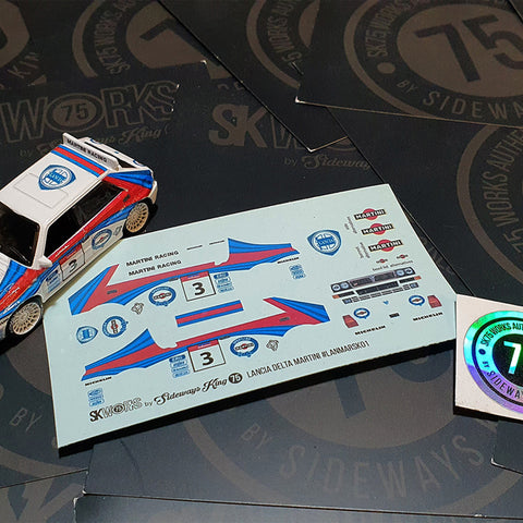 Lancia Delta Integrale 'MARTINI' Waterslide Decal Sheet