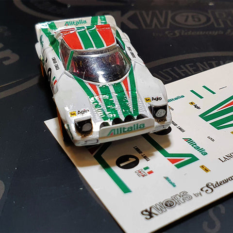 Lancia Stratos 'ALITALIA' Waterslide Decal Sheet