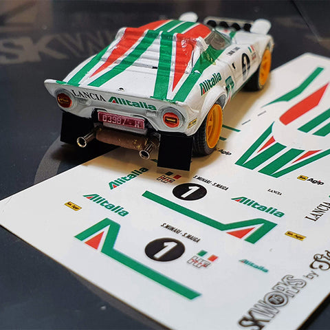 Lancia Stratos 'ALITALIA' Waterslide Decal Sheet