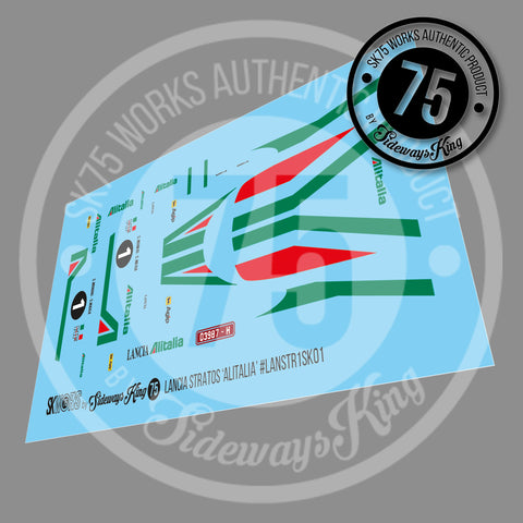 Lancia Stratos 'ALITALIA' Waterslide Decal Sheet
