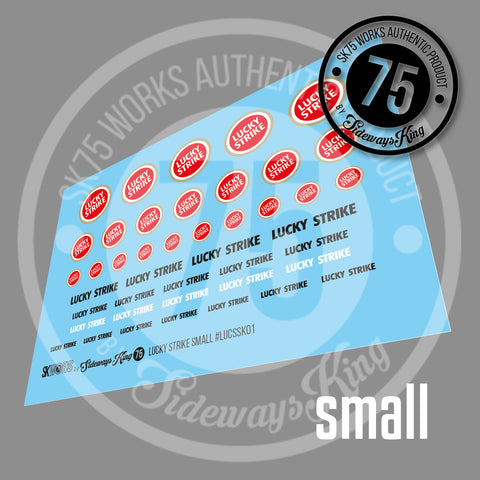 LUCKY STRIKE Waterslide Decal Sheet