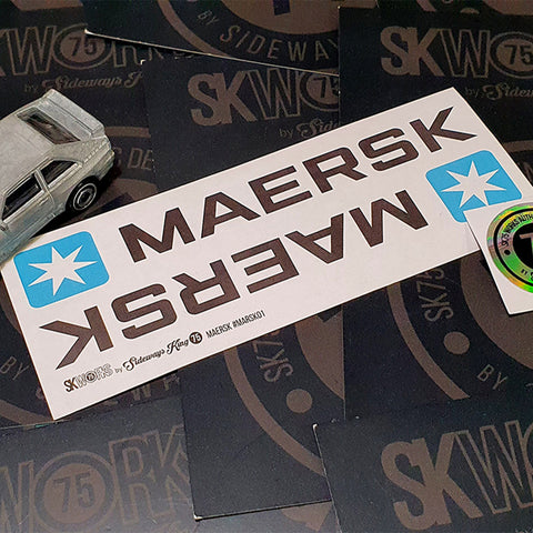 Maersk Waterslide Decals for Containers