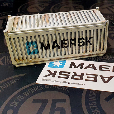Maersk Waterslide Decals for Containers
