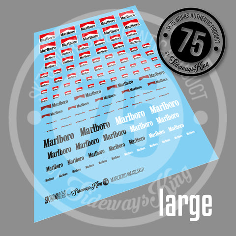 MARLBORO Waterslide Decal Sheet