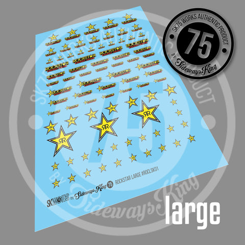 ROCKSTAR Waterslide Decal Sheet